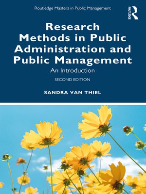 cover image of Research Methods in Public Administration and Public Management